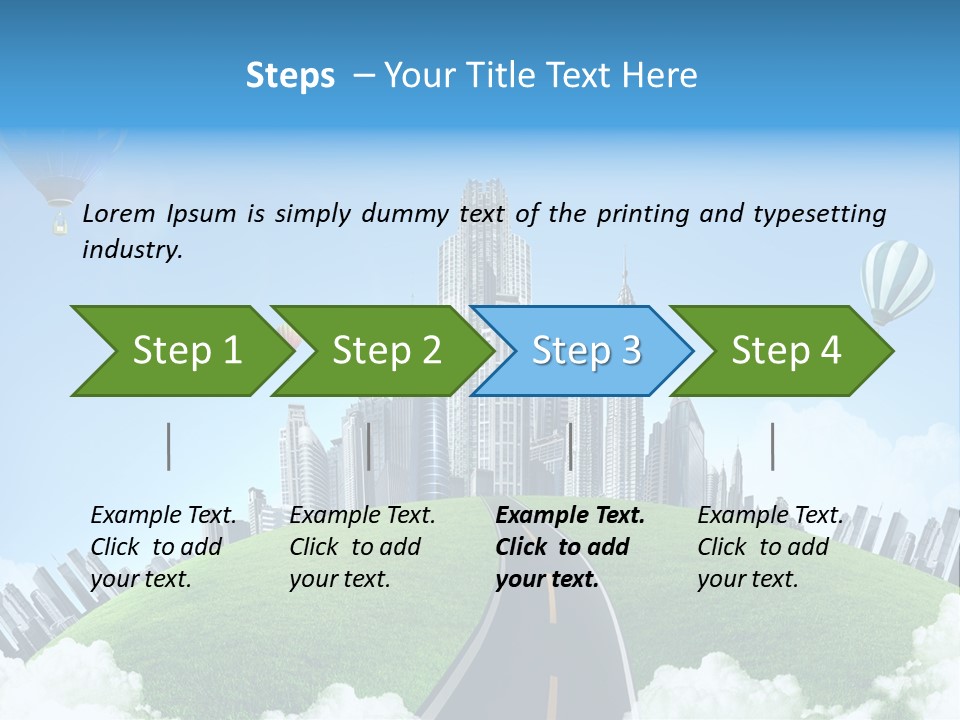 Nature Aerial Map PowerPoint Template