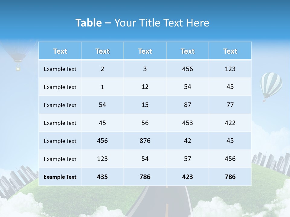 Nature Aerial Map PowerPoint Template