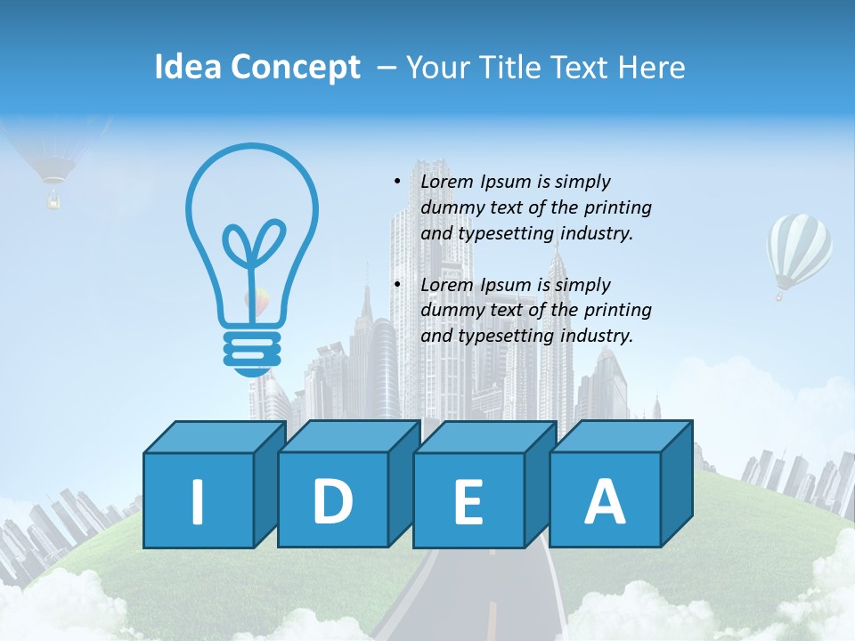 Nature Aerial Map PowerPoint Template