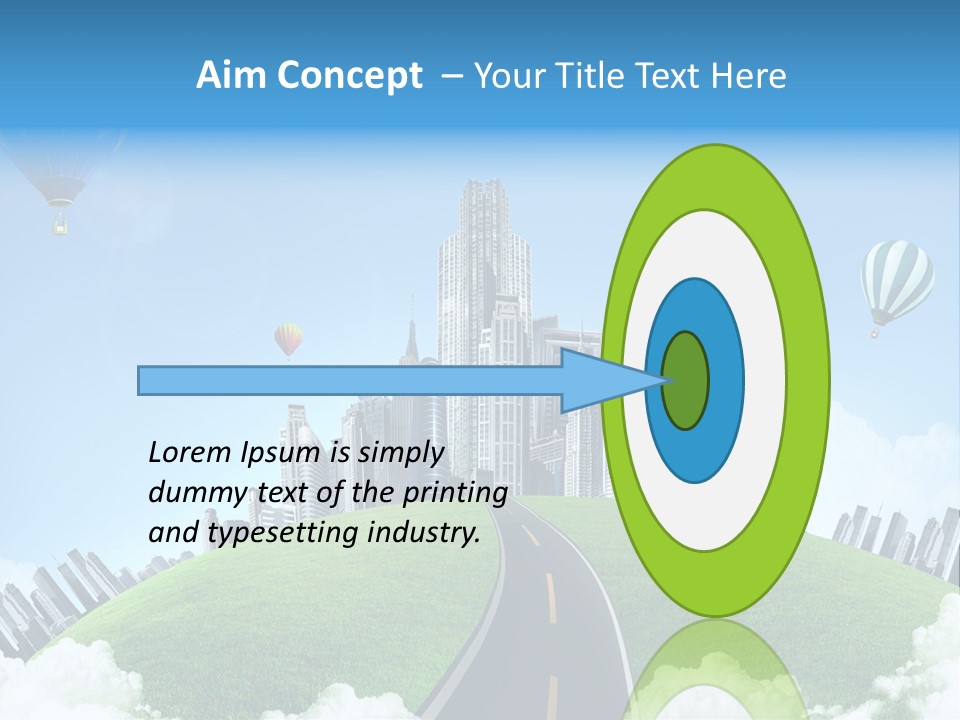 Nature Aerial Map PowerPoint Template