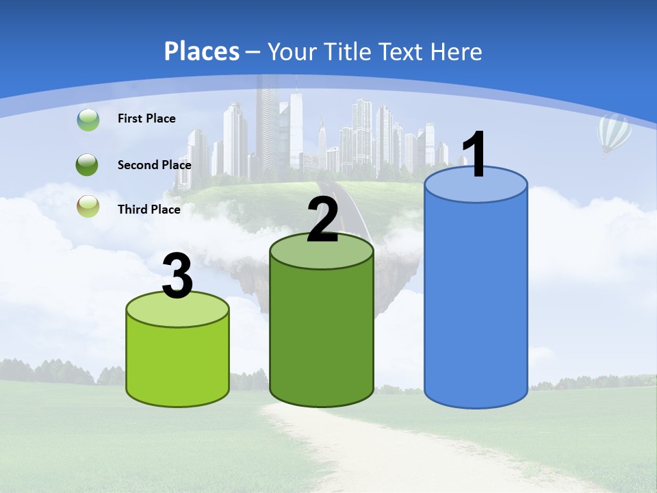 Day Cloud Land PowerPoint Template