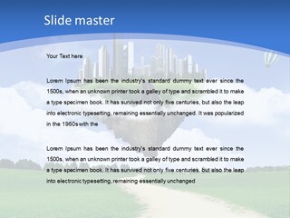 Day Cloud Land PowerPoint Template