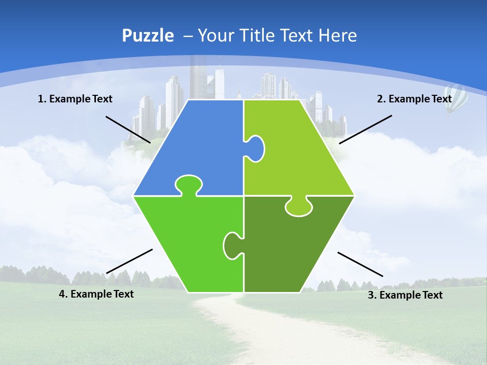 Day Cloud Land PowerPoint Template