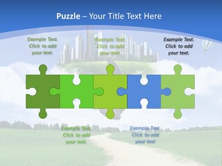 Day Cloud Land PowerPoint Template