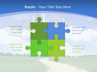 Day Cloud Land PowerPoint Template