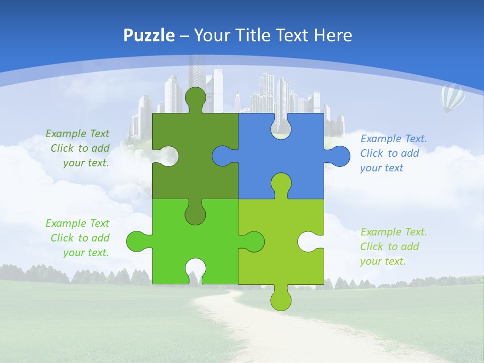 Day Cloud Land PowerPoint Template