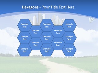Day Cloud Land PowerPoint Template