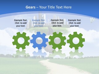 Day Cloud Land PowerPoint Template
