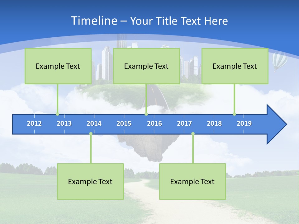 Day Cloud Land PowerPoint Template