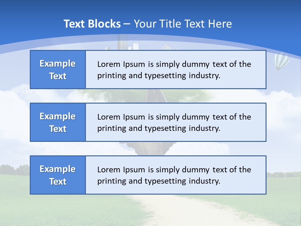 Day Cloud Land PowerPoint Template
