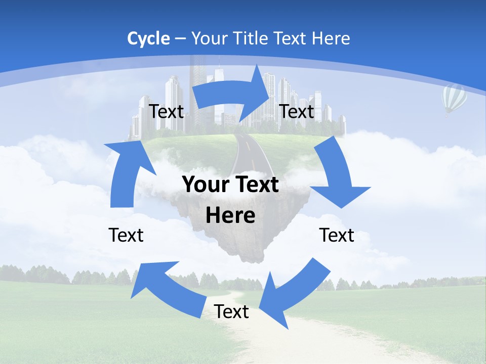 Day Cloud Land PowerPoint Template