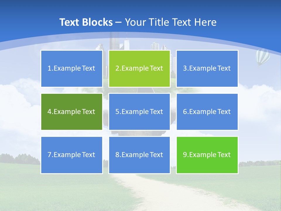 Day Cloud Land PowerPoint Template