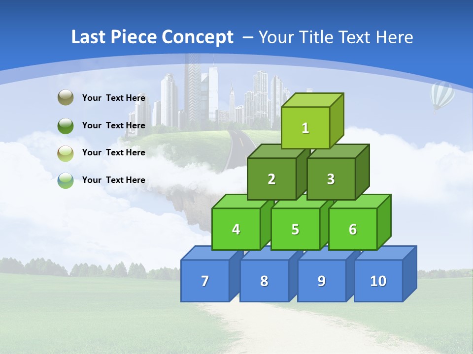 Day Cloud Land PowerPoint Template