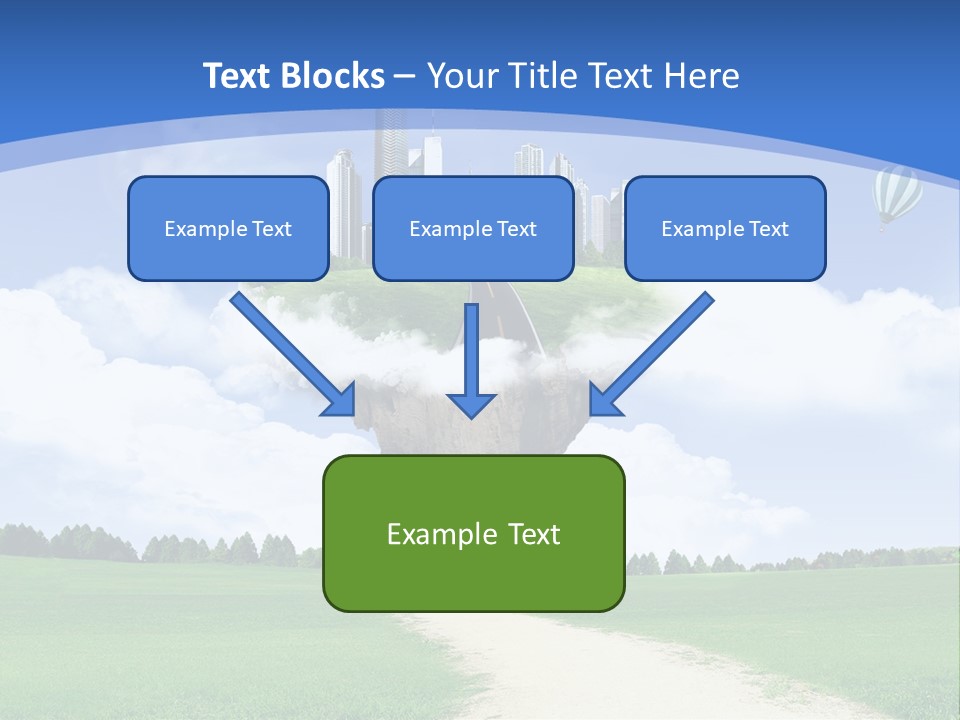 Day Cloud Land PowerPoint Template