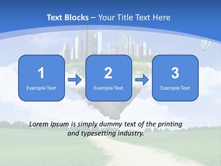 Day Cloud Land PowerPoint Template