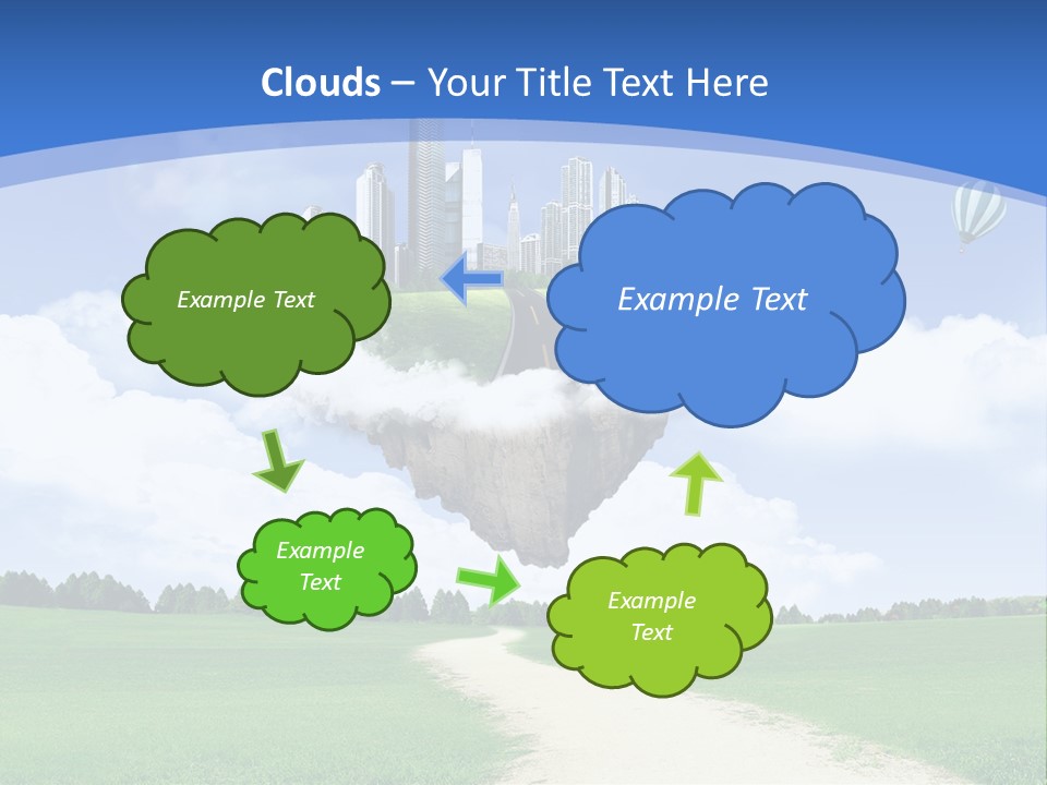 Day Cloud Land PowerPoint Template