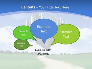 Day Cloud Land PowerPoint Template