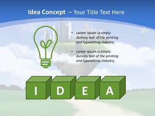 Day Cloud Land PowerPoint Template