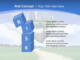 Day Cloud Land PowerPoint Template