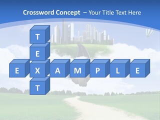 Day Cloud Land PowerPoint Template