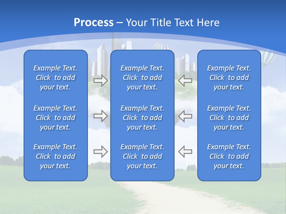 Day Cloud Land PowerPoint Template