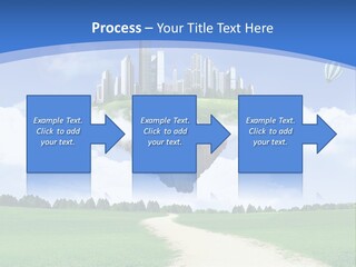 Day Cloud Land PowerPoint Template