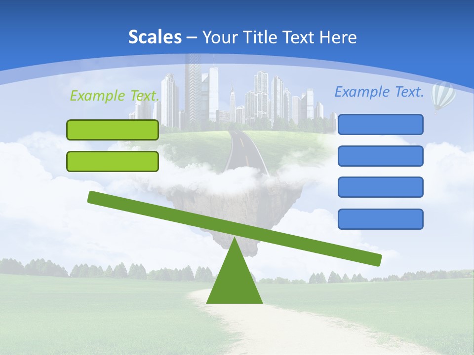 Day Cloud Land PowerPoint Template