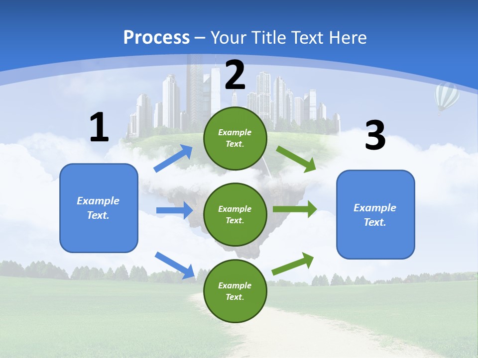 Day Cloud Land PowerPoint Template