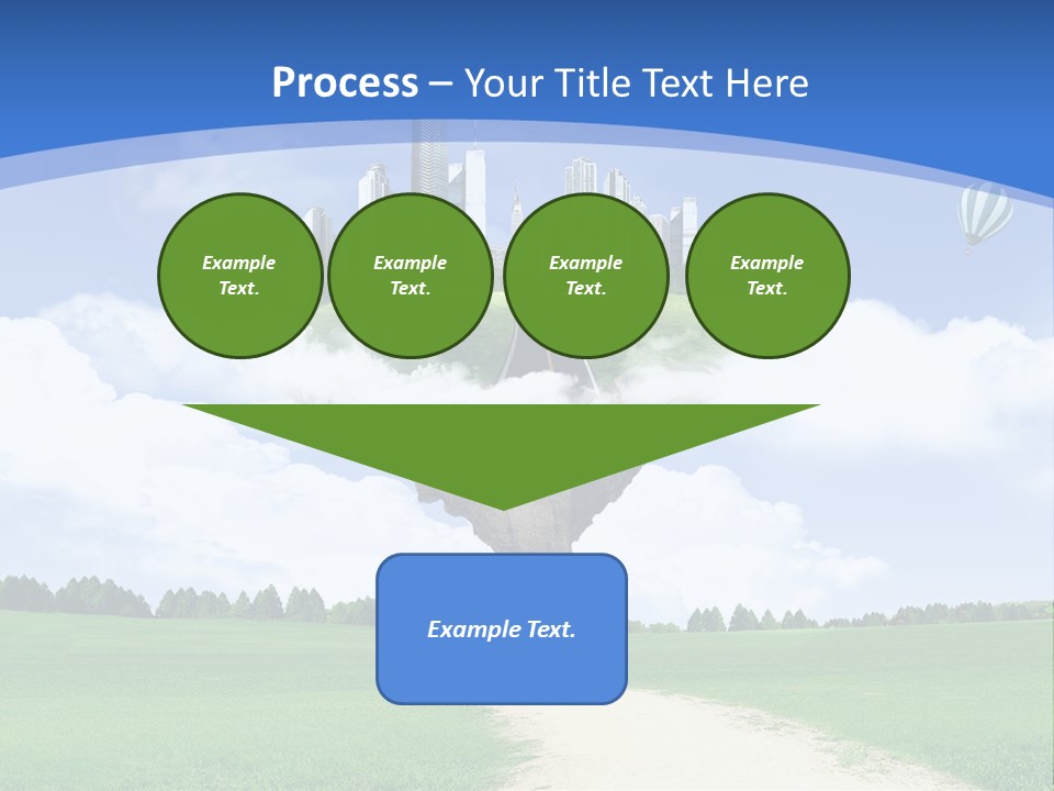 Day Cloud Land PowerPoint Template