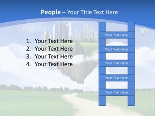 Day Cloud Land PowerPoint Template