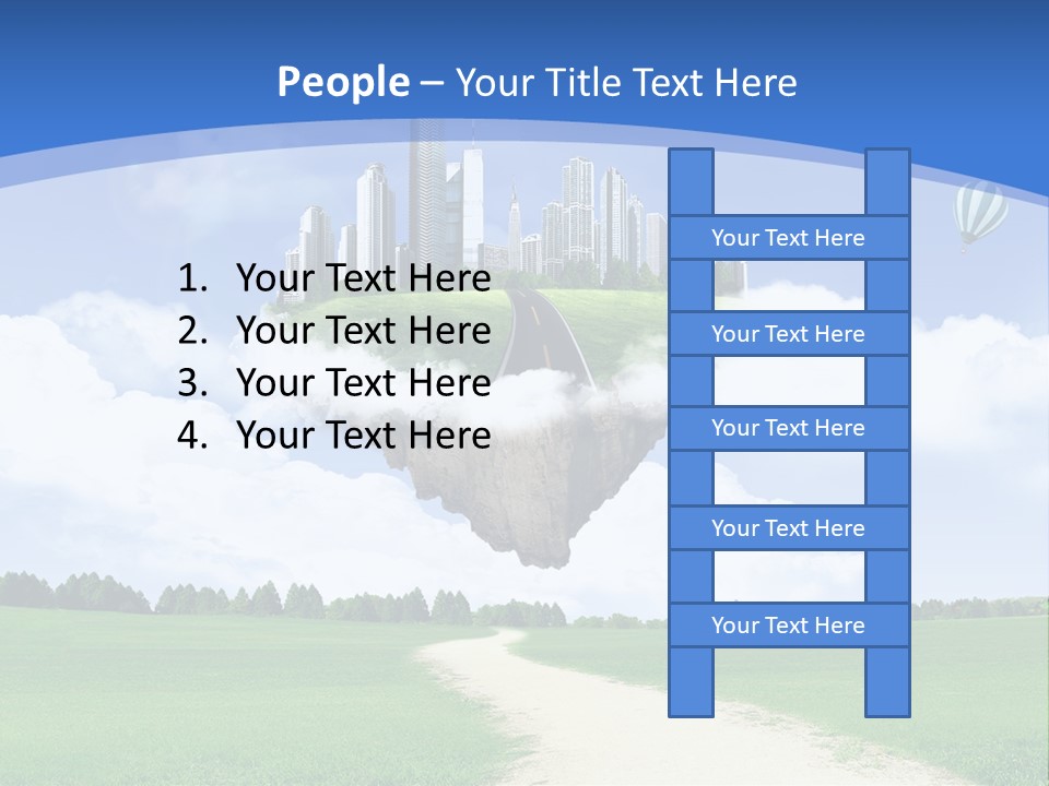 Day Cloud Land PowerPoint Template