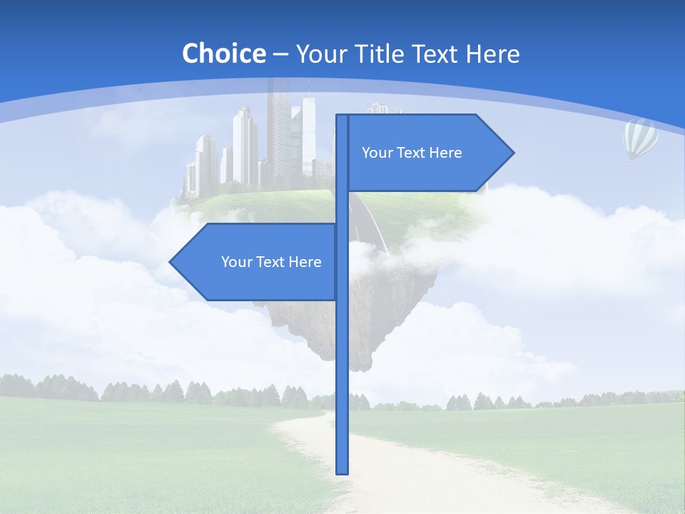 Day Cloud Land PowerPoint Template