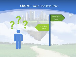 Day Cloud Land PowerPoint Template