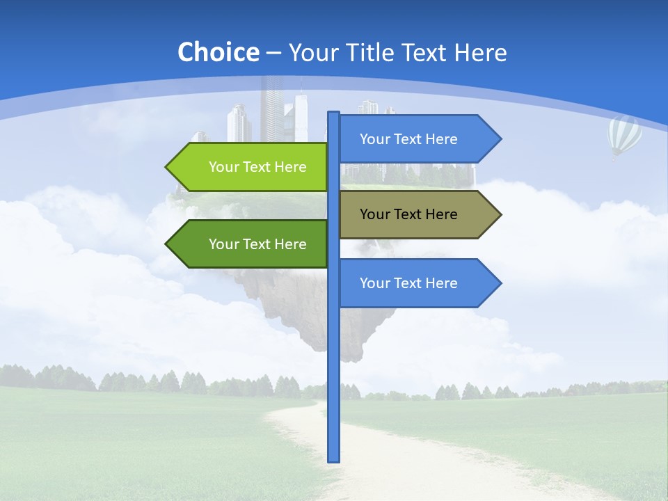 Day Cloud Land PowerPoint Template