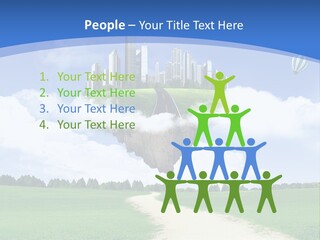 Day Cloud Land PowerPoint Template