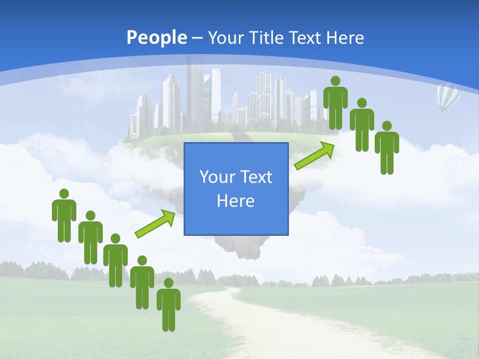 Day Cloud Land PowerPoint Template