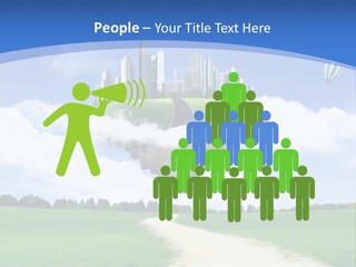 Day Cloud Land PowerPoint Template