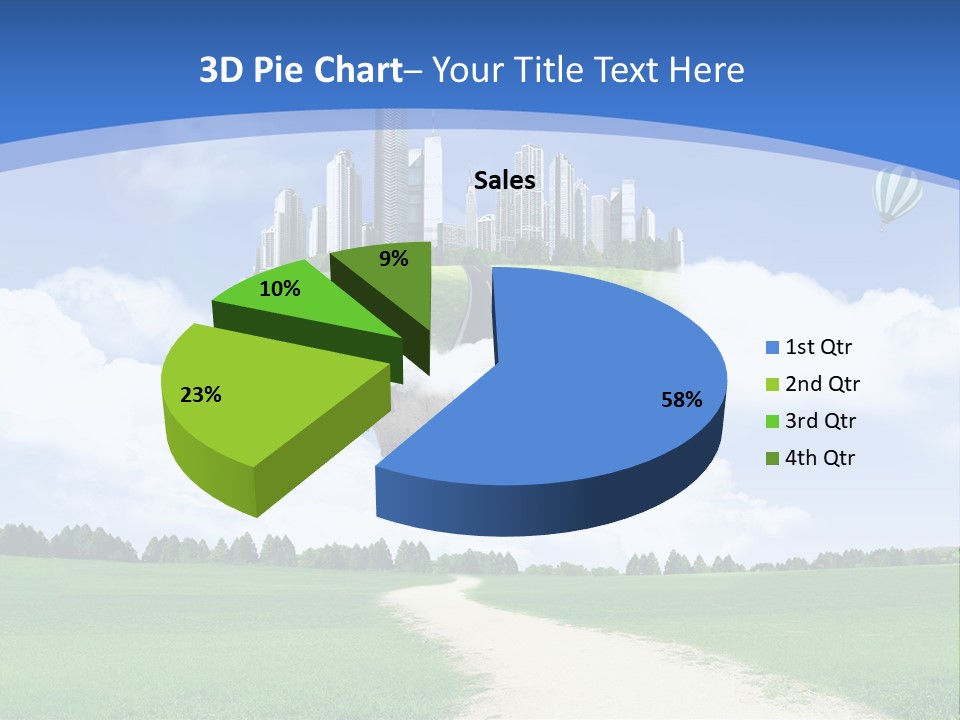 Day Cloud Land PowerPoint Template