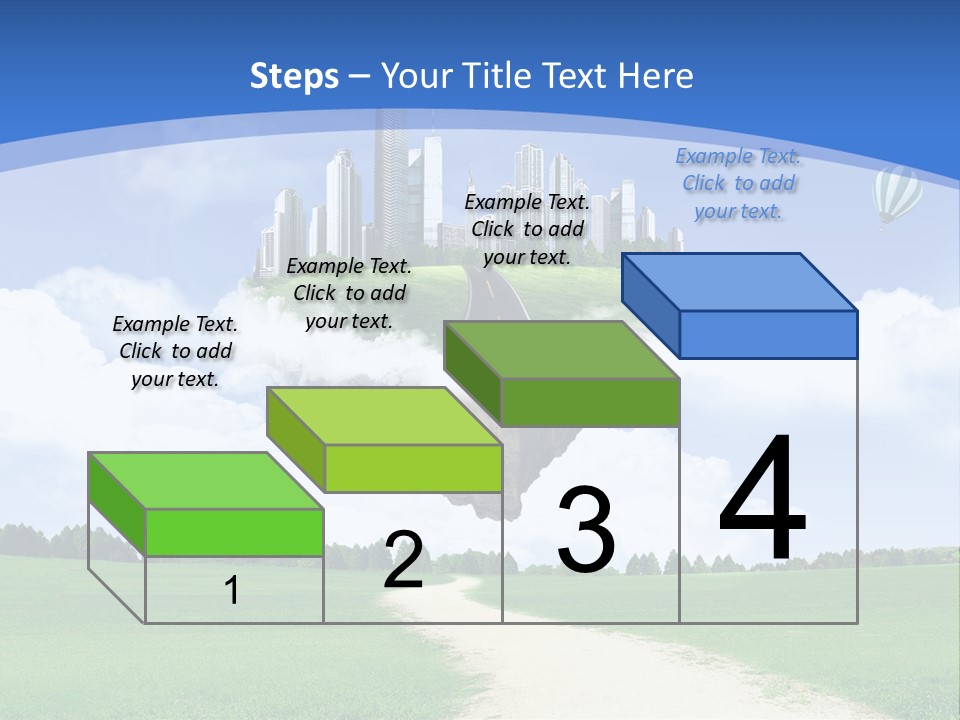 Day Cloud Land PowerPoint Template