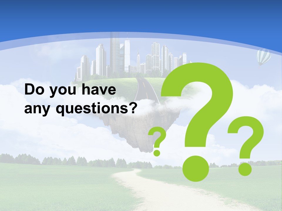 Day Cloud Land PowerPoint Template