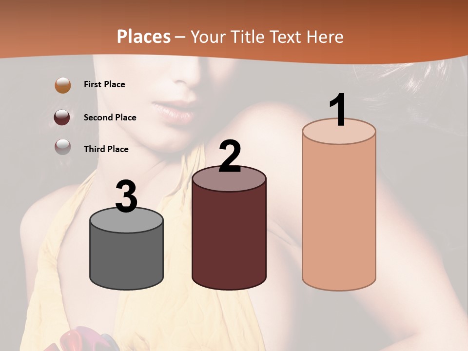 Yellow Female Beauty PowerPoint Template