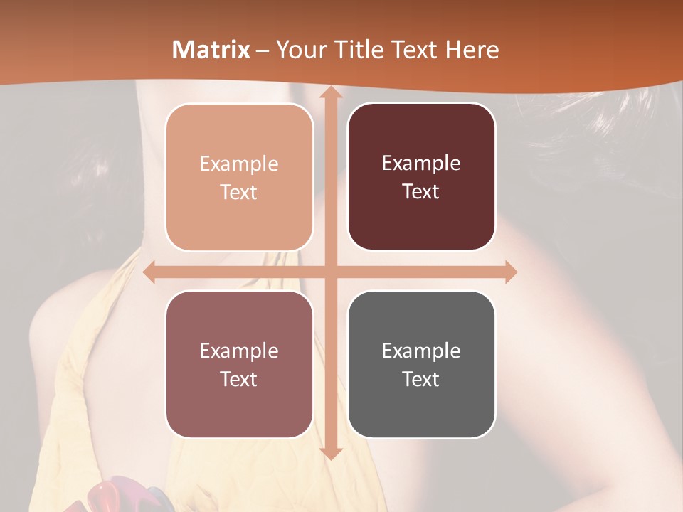 Yellow Female Beauty PowerPoint Template