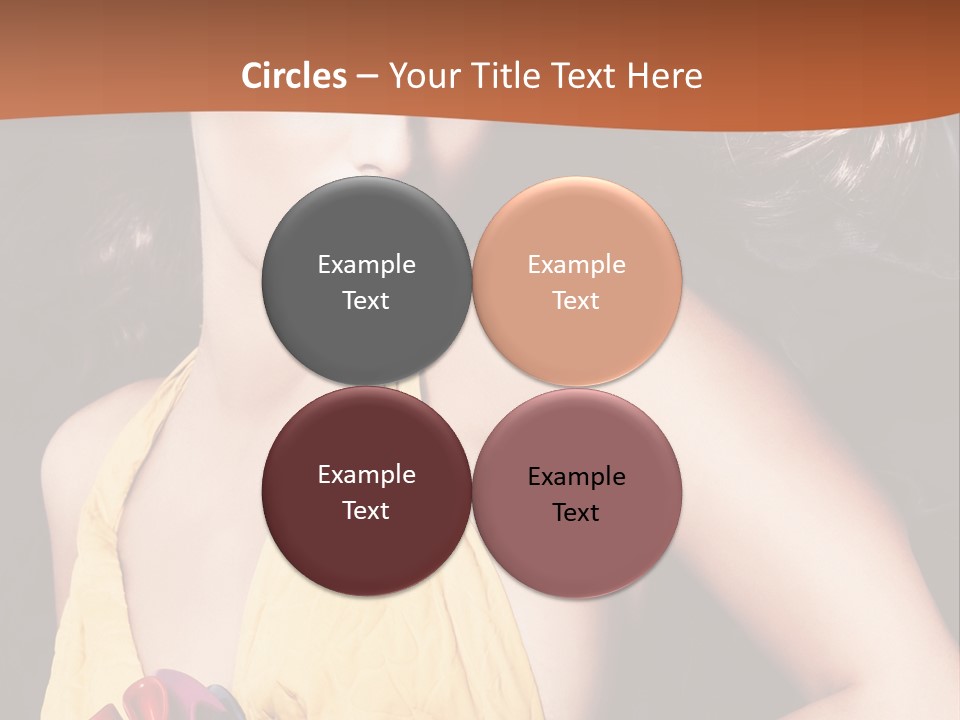 Yellow Female Beauty PowerPoint Template