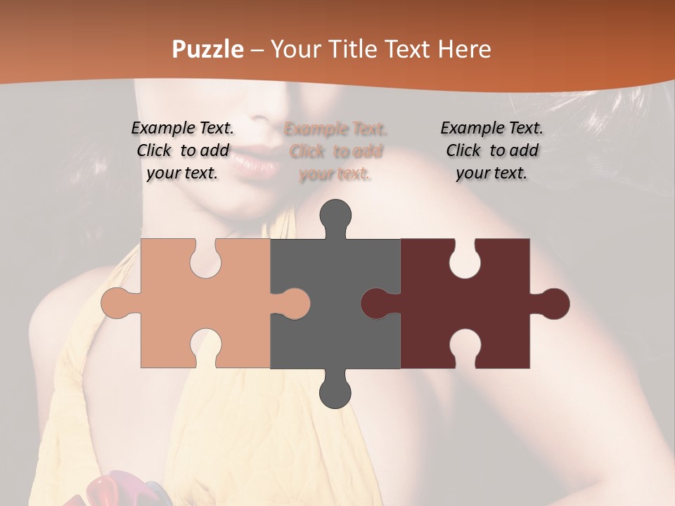 Yellow Female Beauty PowerPoint Template