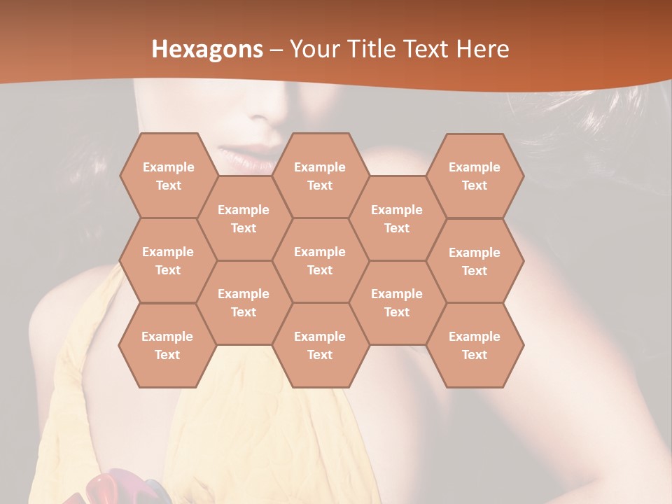 Yellow Female Beauty PowerPoint Template