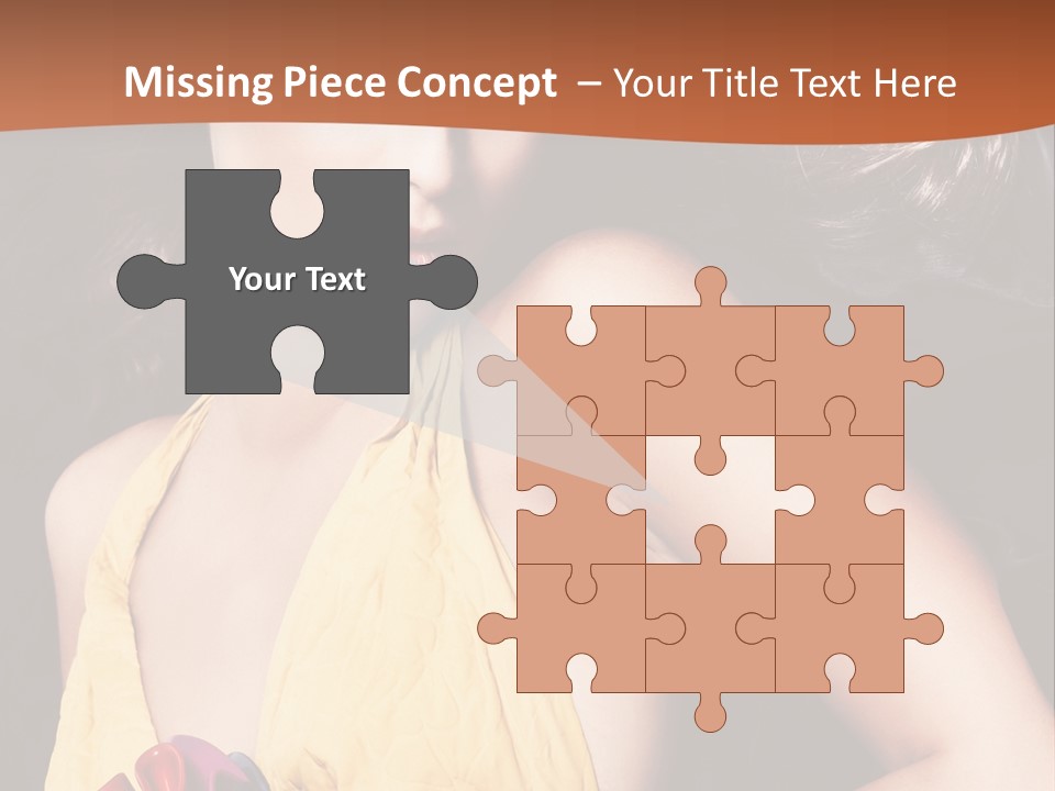 Yellow Female Beauty PowerPoint Template