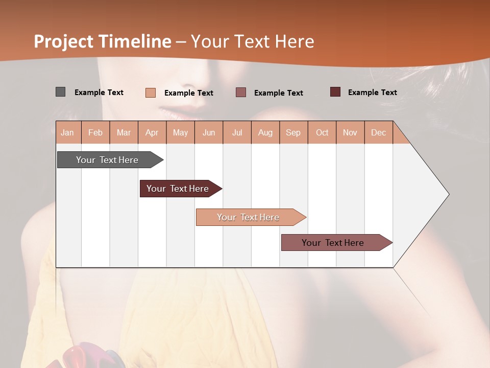 Yellow Female Beauty PowerPoint Template
