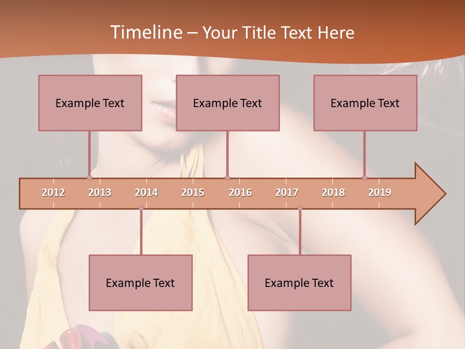 Yellow Female Beauty PowerPoint Template