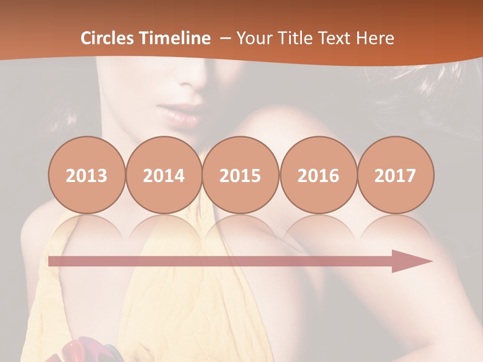 Yellow Female Beauty PowerPoint Template