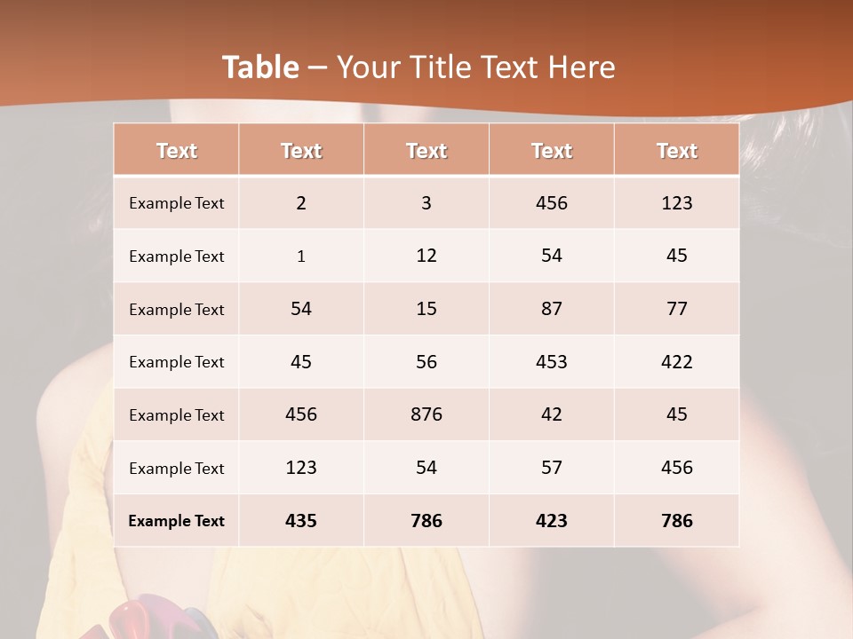Yellow Female Beauty PowerPoint Template